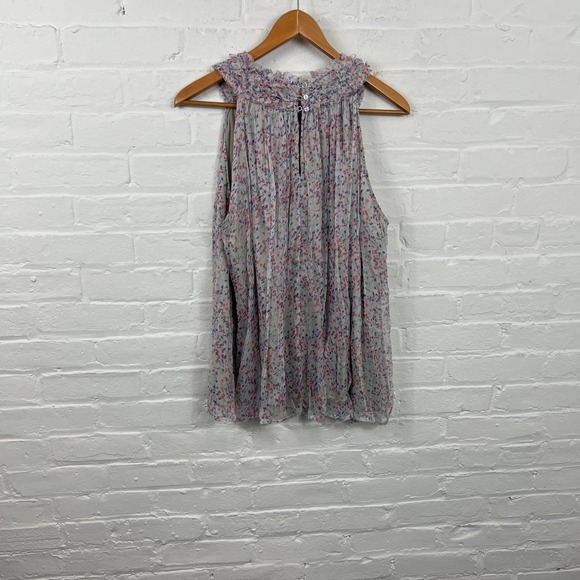 Anthropologie Ranna Gill Women Floral Sleeveless Blouse Top Multicolor Size XL - Picture 4 of 6